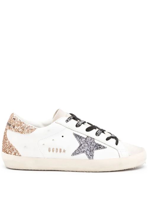 White/multicolour calf leather sneaker Golden Goose | GWF00102F00535882532